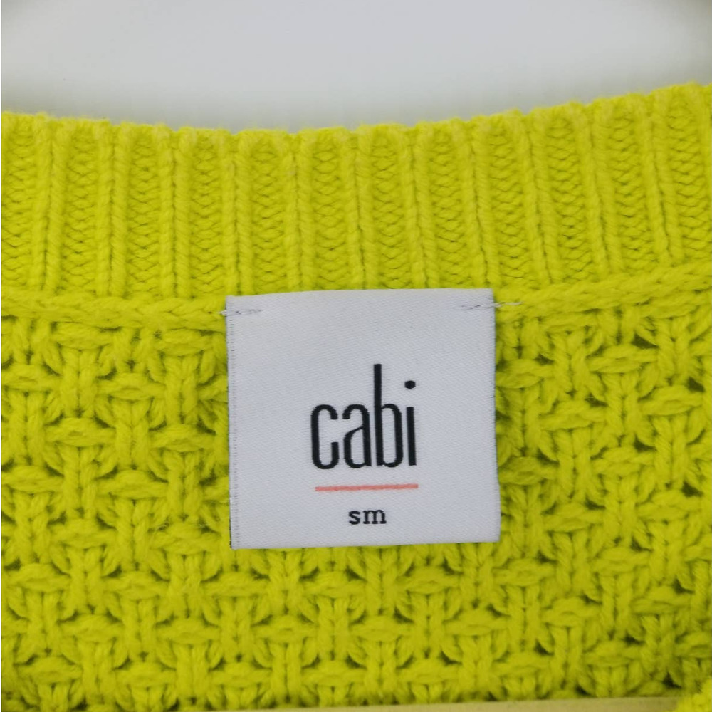 Cabi Loren Cardigan Size S Button Front Long Sleeve W/ Pocket Knit Sweater Green - Picture 5 of 8